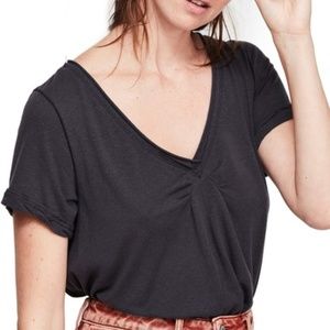 Free People All You Need Tee in Black X-Small